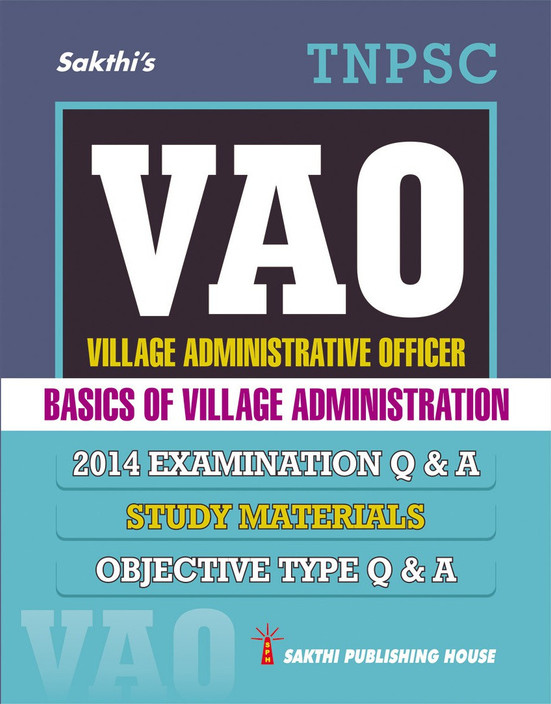 Tnpsc Vao Exam Book